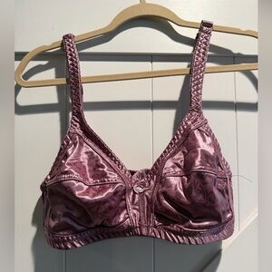 Satin Pink Bra